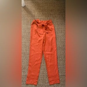 Women’s High Waist Belted Paper Bag Pants